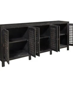 Crafters And Weavers Asbury Solid Wood 6 Door Antiqued Black Sideboard 7 Crafters And Weavers Asbury Solid Wood 6 Door Antiqued Black Sideboard -Palace-shop bec16ae80c473708 5556 w800 h800 b1 p0