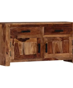 Vida XL International B.V. VidaXL Solid Sheesham Wood Sideboard Sturdy 39.3" Spacious Side Cabinet Case