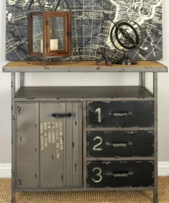 Brimfield & May Industrial Gray Metal Cabinet 55562 -Palace-shop c0d154040197e76c 6901 w800 h800 b0 p0