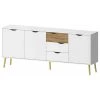 Tvilum Diana 77" Sideboard In White And Oak Structure