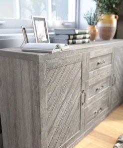 Belleze Sideboard, Console Table Or Buffet With Three Drawers & Four Shelves, Gray Wash 9 Belleze Sideboard, Console Table Or Buffet With Three Drawers & Four Shelves, Gray Wash -Palace-shop c121128f02a30a70 5132 w800 h800 b0 p0