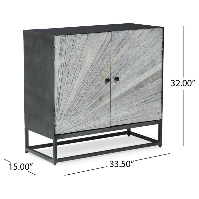 GDFStudio Tijeras Wood Cabinet 11 GDFStudio Tijeras Wood Cabinet - Image 11