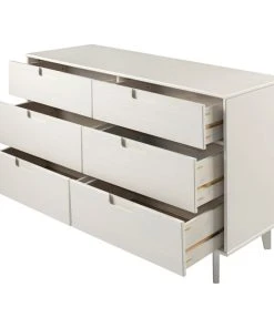 Walker Edison 6-Drawer Groove Handle Wood Dresser - White 7 Walker Edison 6-Drawer Groove Handle Wood Dresser - White -Palace-shop c371a1790dfea9cd 6110 w800 h800 b1 p0