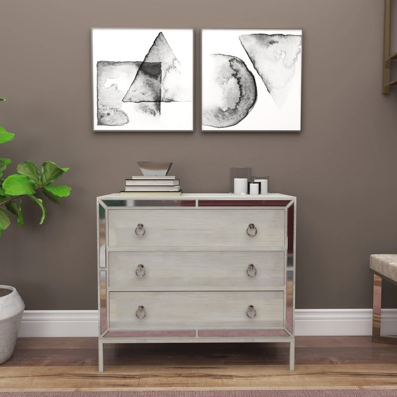 Brimfield & May Glam White Wood Chest 56690 10 Brimfield & May Glam White Wood Chest 56690 - Image 10