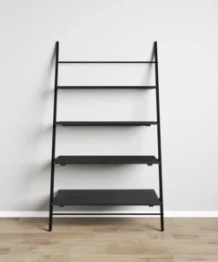 Madeleine Home Inc. Lasalle Ladder Shelf, Black -Palace-shop c4e10c9d032d9b98 8659 w800 h800 b0 p0