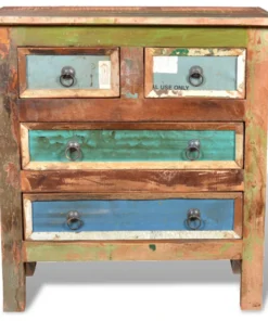 Vida XL International B.V. VidaXL Solid Reclaimed Wood Cabinet 4 Drawers Vintage Sideboard Storage Unit -Palace-shop c9d12a140a1590f4 4887 w800 h800 b1 p0