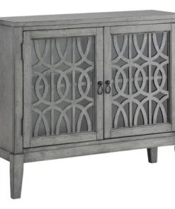 Coast To Coast Imports, LLC 2-Door Cabinet, Soft Gray