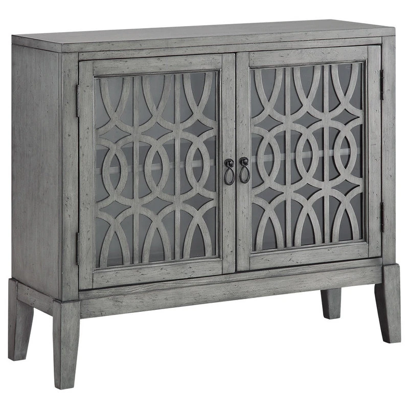 Coast To Coast Imports, LLC 2-Door Cabinet, Soft Gray 1 Coast To Coast Imports, LLC 2-Door Cabinet, Soft Gray
