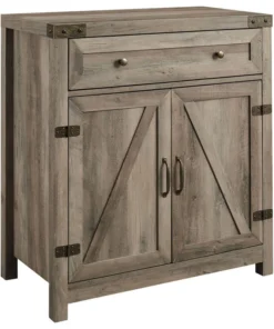 Walker Edison 30" Farmhouse Barn Door Accent Cabinet - Grey Wash -Palace-shop cb118a0001c1bc92 4667 w800 h800 b1 p0