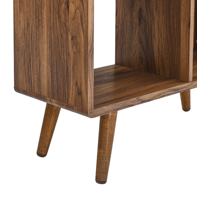 LexMod Transmit 31" Wood Bookcase, Walnut 4 LexMod Transmit 31" Wood Bookcase, Walnut - Image 4