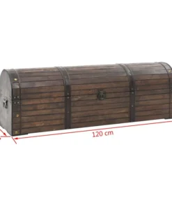 Vida XL International B.V. VidaXL Storage Chest Solid Wood Vintage Style Leather Straps 47.2" Cabinet -Palace-shop ce31605a0ec74a64 1767 w800 h800 b1 p0