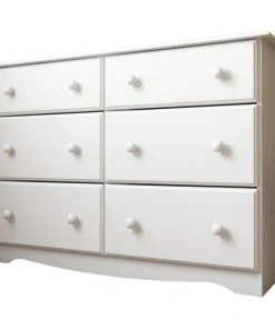 Palace Imports 100% Solid Wood Double Dresser, White