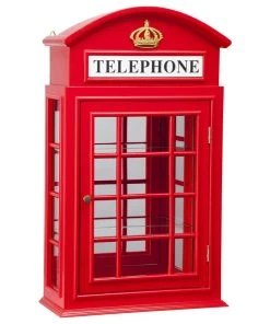 Design Toscano Telephone Booth Curio Cabinet