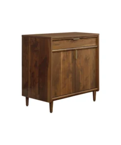 Sauder Clifford Place Storage Cabinet In Grand Walnut