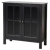 American Furniture Classics Os Home And Office Black Glass Door Accent And Display Cabinet