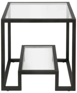 Hudson&Canal Hudson & Canal Athena Side Table, Blackened Bronze