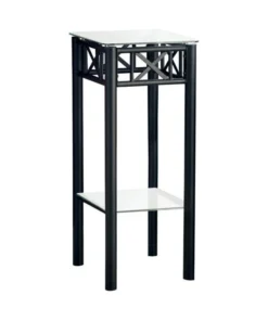 Monarch Accent Table Side End Plant Stand Square Living Room Bedroom Metal Black -Palace-shop d3918b23080525d4 9086 w800 h800 b1 p0
