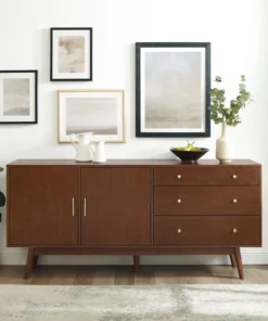 Walker Edison 70" Mid Century Modern 3 Drawer, 2 Door Sideboard, Walnut 8 Walker Edison 70" Mid Century Modern 3 Drawer, 2 Door Sideboard, Walnut -Palace-shop d4f1af800f6e1c28 7251 w800 h800 b0 p0