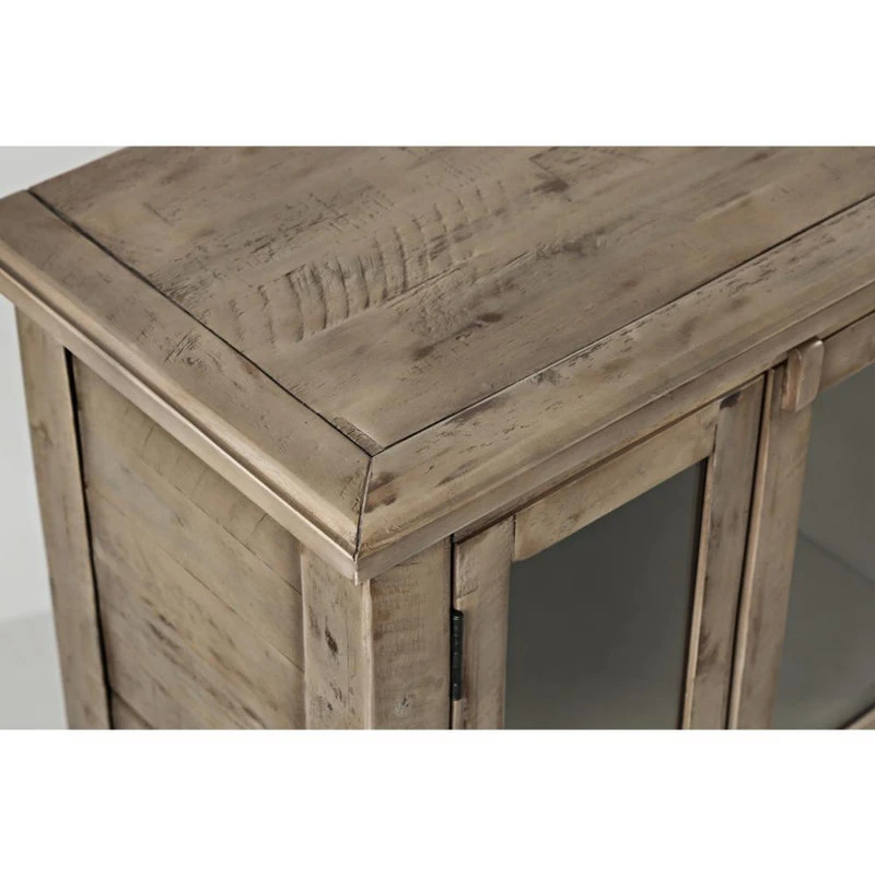 Jofran Rustic Shores Watch Hill Weathered Grey 70 Accent Cabinet 3 Jofran Rustic Shores Watch Hill Weathered Grey 70 Accent Cabinet - Image 3