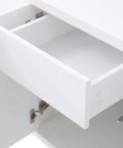 Zuri Furniture 70.6" Modern Neve Buffet White Lacquer Polished Stainless Steel Legs -Palace-shop d79136990e332f36 8169 w800 h800 b0 p0