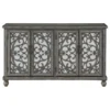Coast To Coast Imports, LLC 4-Door Media Credenza, Hammond Gray Rub