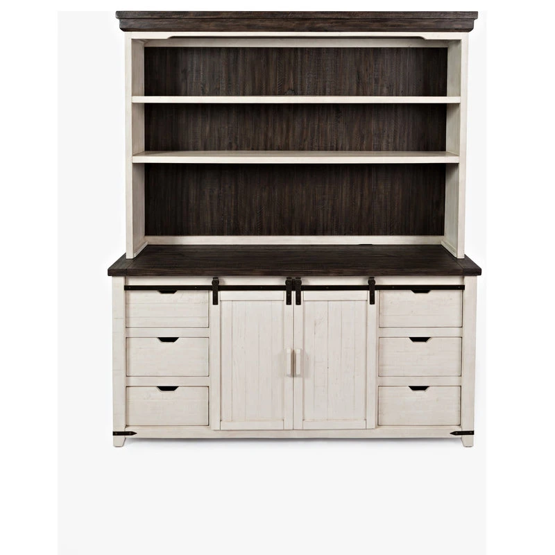 Jofran Madison County Hutch Server - Vintage White 3 Jofran Madison County Hutch Server - Vintage White - Image 3