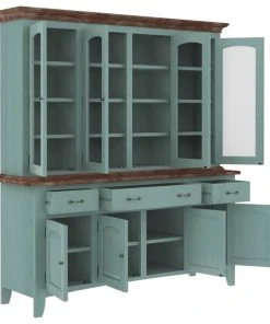 Sierra Living Concepts Inc Meriden Solid Mahogany Wood Dining Room Farmhouse Buffet With Hutch -Palace-shop dd114c190df132f0 7578 w800 h800 b1 p0