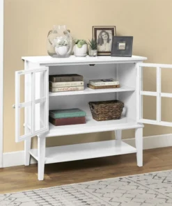 A Design Studio Primrose 2 Door Storage Cabinet, White 8 A Design Studio Primrose 2 Door Storage Cabinet, White -Palace-shop dd3187c30babb403 4821 w800 h800 b0 p0