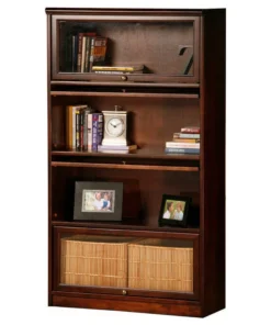 Eagle Furniture Promo 4-Door Lawyer Bookcase, Caribbean Rum