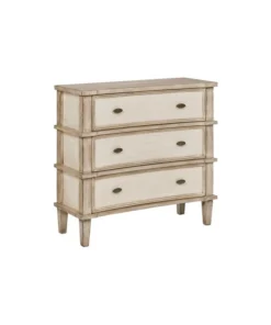 GwG Outlet Madison Park Alcott MDF And Wood Chest In Natural, Cream Finish MP130-0276