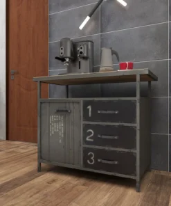 Brimfield & May Industrial Gray Metal Cabinet 55562 -Palace-shop deb1f82701ae9bae 6901 w800 h800 b0 p0