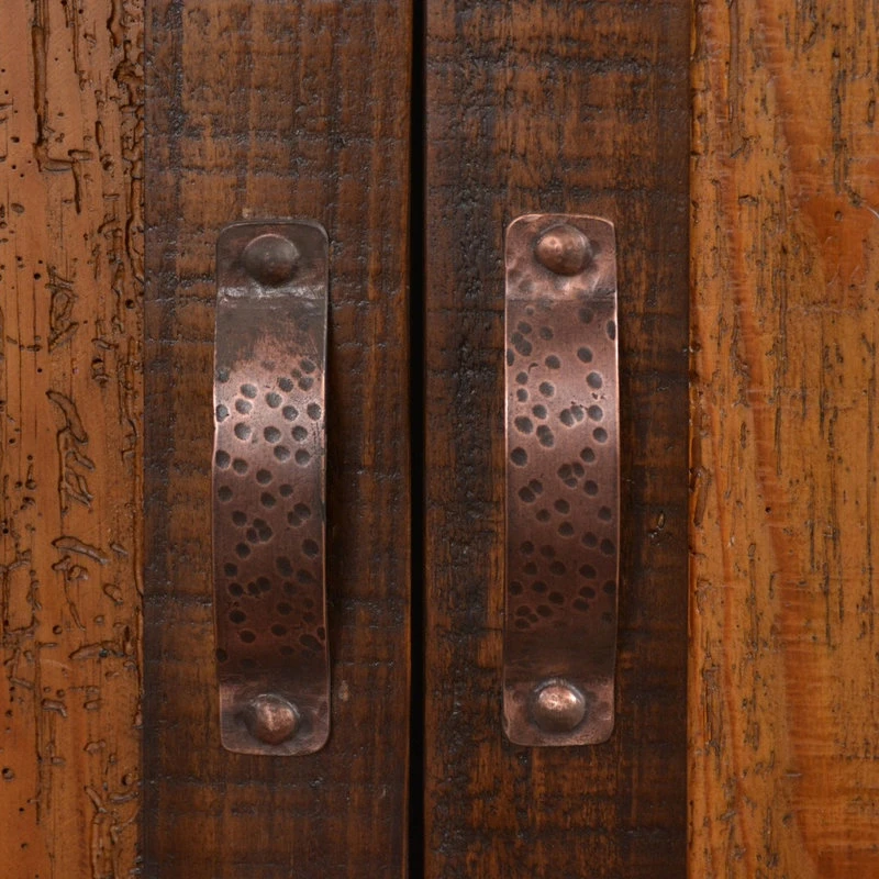 Crafters And Weavers Elements Collection Wood & Copper China Cabinet 2 Crafters And Weavers Elements Collection Wood & Copper China Cabinet - Image 2