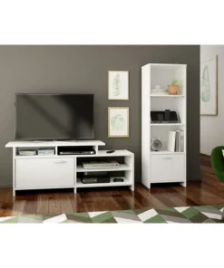 South Shore Furniture South Shore Step One 3-Shelf Bookcase With Door, Pure White -Palace-shop e041551f0dca8cac 5306 w800 h800 b0 p0