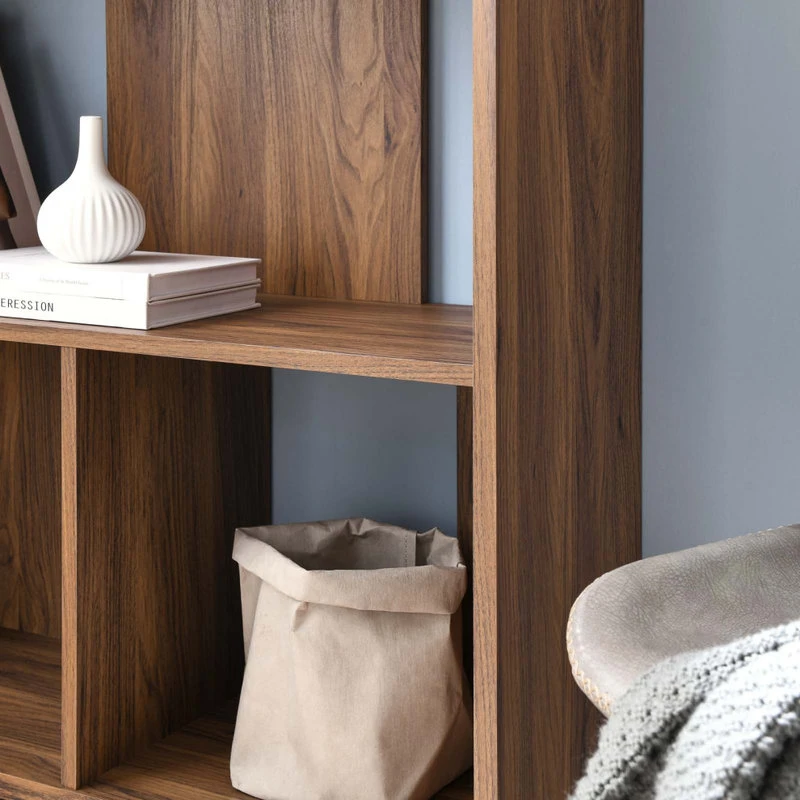 LexMod Transmit 31" Wood Bookcase, Walnut 7 LexMod Transmit 31" Wood Bookcase, Walnut - Image 7