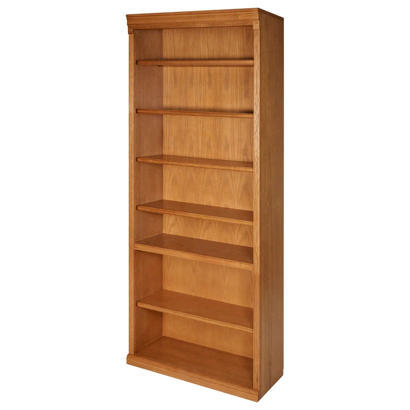 Martin Furniture Huntington Oxford 84" Open Bookcase (Wheat) 2 Martin Furniture Huntington Oxford 84" Open Bookcase (Wheat) - Image 2