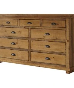 Progressive Furniture Willow Dresser, Distressed Pine, Without Mirror