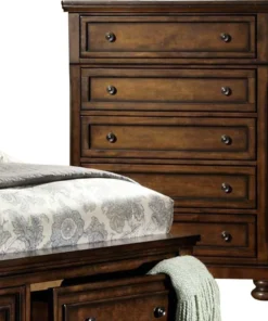 HomeleganceLA, Inc Homelegance Cumberland 5-Drawer Chest, Medium Brown