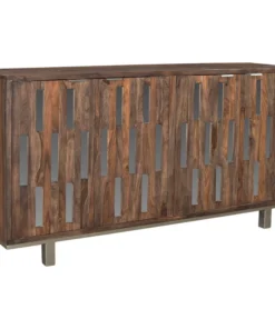 Coast To Coast Imports, LLC Coast To Coast Brownstone Four Door Credenza 98255