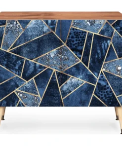 Deny Designs Elisabeth Fredriksson Blue Stone Credenza, 38"x20"