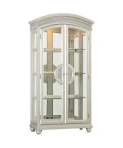 Acme Furniture Acme Curio With Platinum Finish 61806