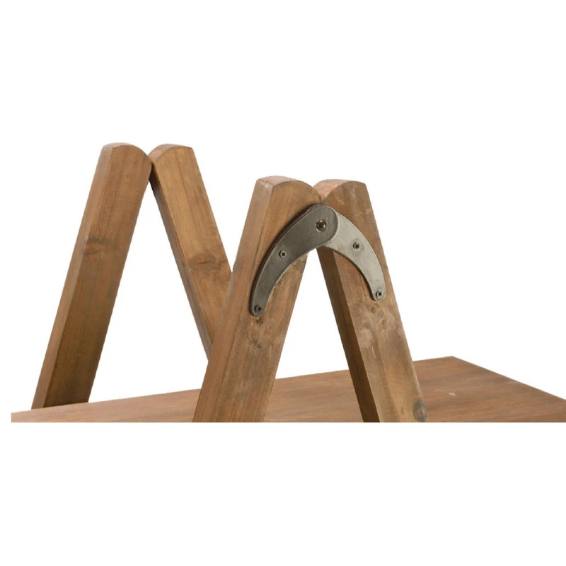 Tripar International Inc 4 Tier A-Frame Wooden Display Shelf, Brown 4 Tripar International Inc 4 Tier A-Frame Wooden Display Shelf, Brown - Image 4