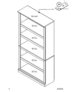 Sauder 5 Modern Styled Wood Shelf Bookcase In Select Cherry Finish -Palace-shop e771142e00b075d3 8340 w800 h800 b1 p0