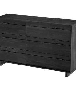 South Shore Furniture South Shore Fynn 6-Drawer Double Dresser, Gray Oak