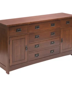 Crafters And Weavers Mission Style Solid Quarter Sawn Oak Sideboard, Console