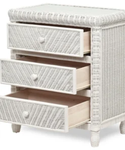 Sea Winds Trading Santa Cruz 3-Drawer Chest With Glass Top, White 10 Sea Winds Trading Santa Cruz 3-Drawer Chest With Glass Top, White -Palace-shop ea41b61f004fad4f 8647 w800 h800 b1 p0