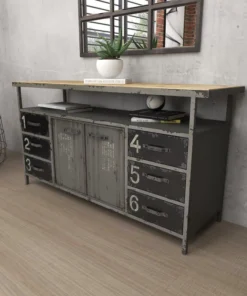 Brimfield & May Industrial Gray Metal Buffet 55484 -Palace-shop ea51d4be01830713 6798 w800 h800 b0 p0