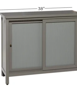 Brimfield & May Rectangular Gray Wood Cabinet With Textured Patterned Sliding Door, 38"x31" -Palace-shop eb015f6b0f88d4f8 2135 w800 h800 b1 p0