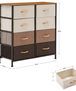 Duhome Elegant Lifestyle 8 Fabric Drawers Steel Frame Double Dresser, Mixed Color 10 Duhome Elegant Lifestyle 8 Fabric Drawers Steel Frame Double Dresser, Mixed Color -Palace-shop eca195d400658d53 8624 w800 h800 b1 p0