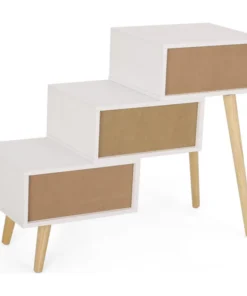 GDFStudio Auckland Mid-Century Modern 3 Drawer Tiered Cabinet -Palace-shop ee4103ed0f906a66 4167 w800 h800 b1 p0