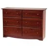 Palace Imports 100% Solid Wood Double Dresser, Mahogany